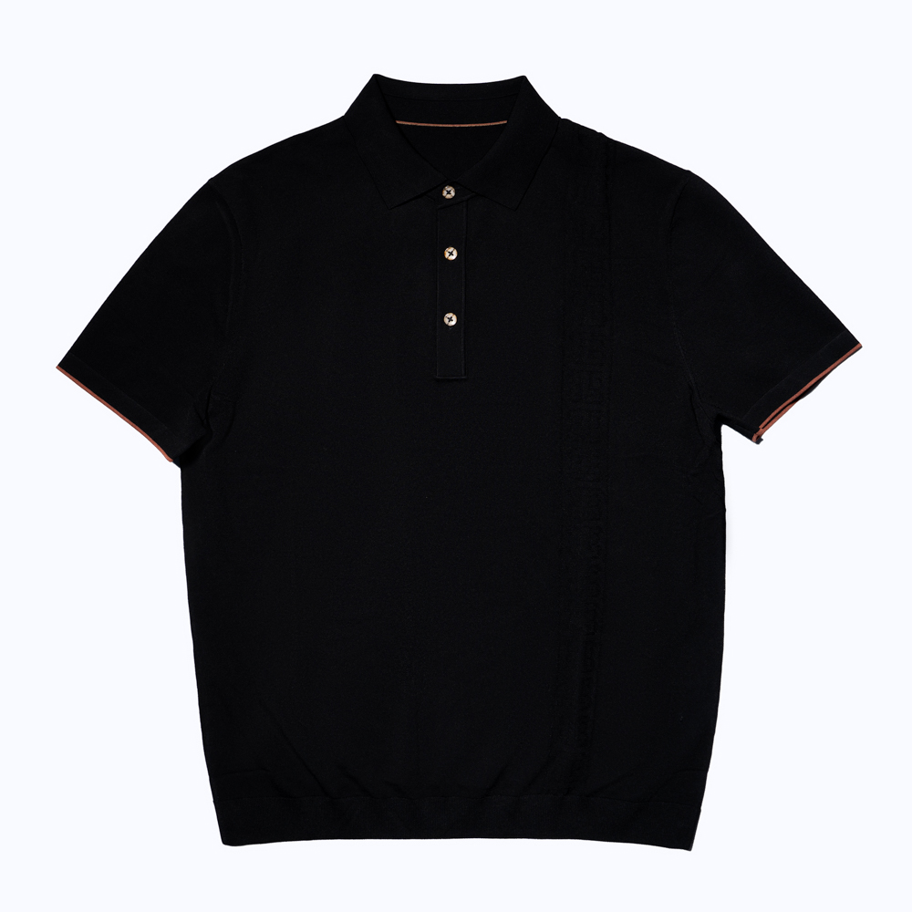 尘界男士POLO衫夏季新款翻领短袖商务休闲纯色T恤上衣高清大图