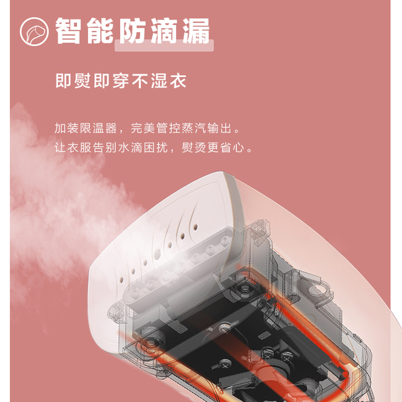 松下(Panasonic)手持挂烫机NI-GHC025P家用挂式迷你小型便携式大功率蒸汽烫衣服 大水箱 新品NI-GHC