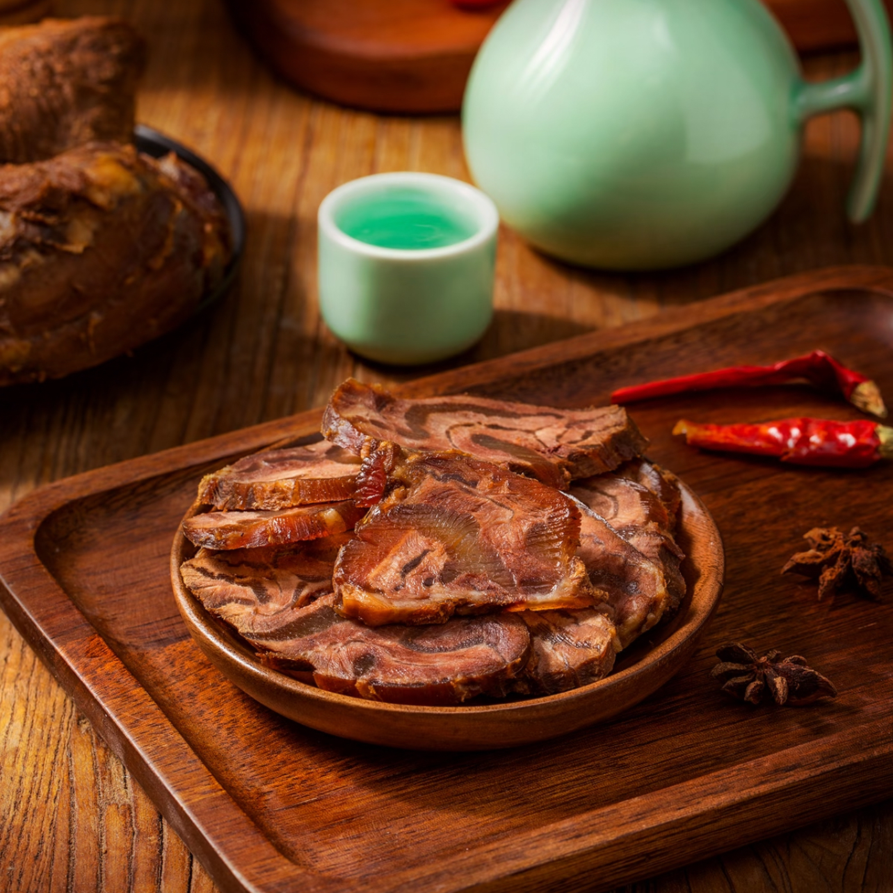 巴林牧场内蒙古草原酱牛肉150g*4袋 开袋即食高清大图