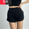 YIBUSHENG运动辣妹季松紧中腰运动毛圈棉短裤阔腿遮肉显瘦休闲裤热裤女潮