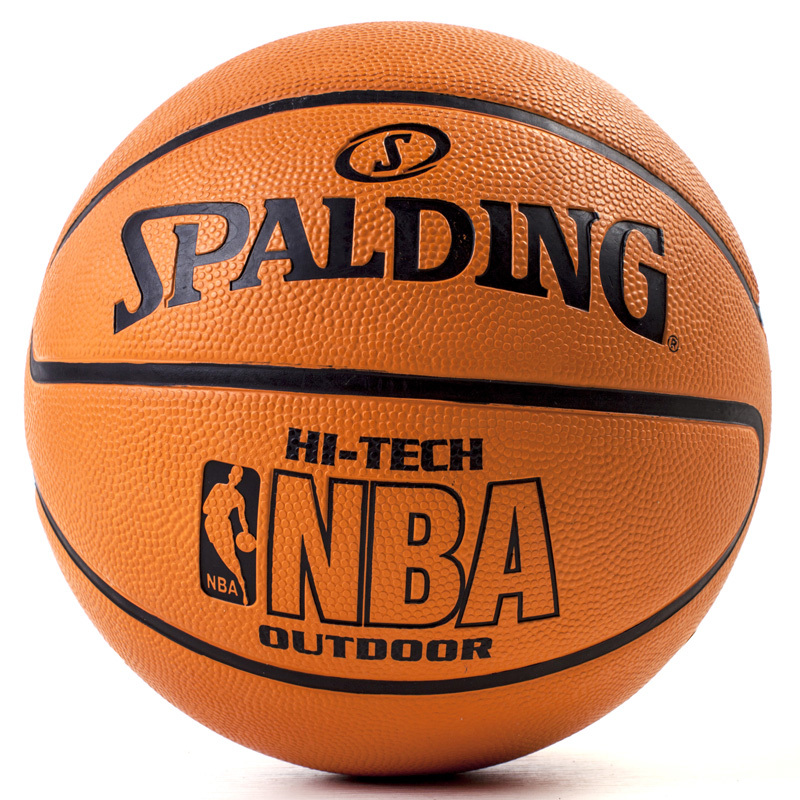 启康spalding斯伯丁篮球83137y橡胶材质室外用球标准7号球