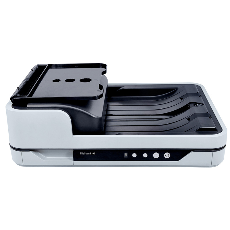 MICROTEK FileScan 5100 中晶CCD双平台高速扫描仪A4彩色双面自动进纸平板馈纸式商务家用高清照片