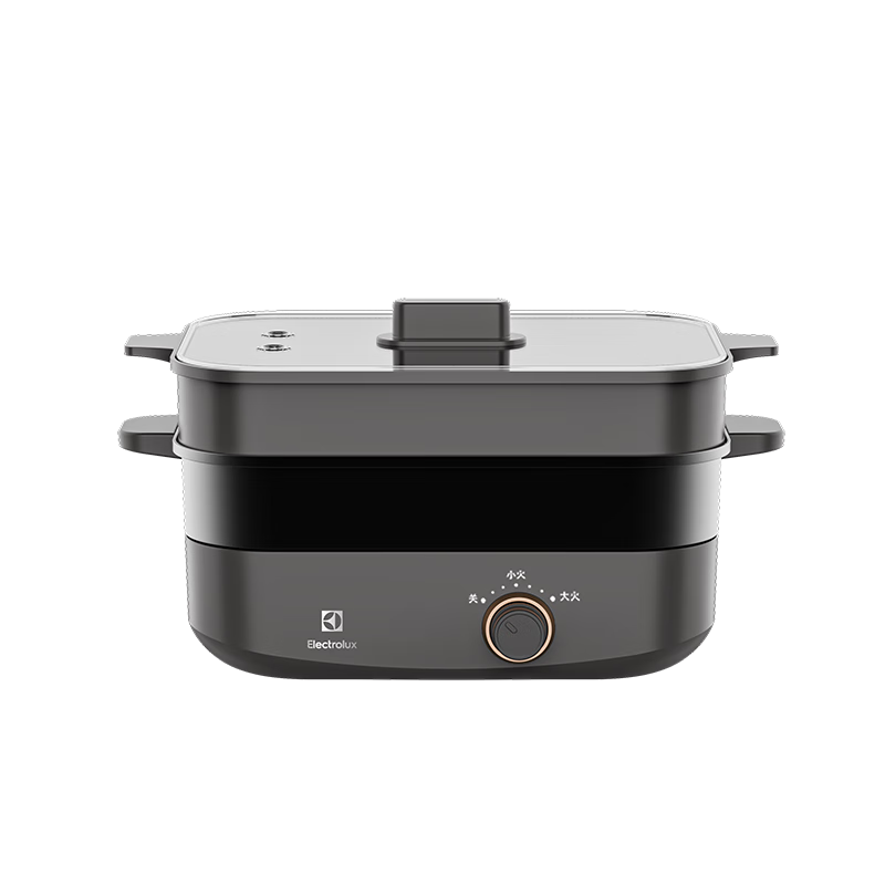 ELECTROLUX多功能料理锅蒸煮锅4.5L家用多功能 一体分体式电火锅电蒸锅电热锅料理锅EGHP6120高清大图