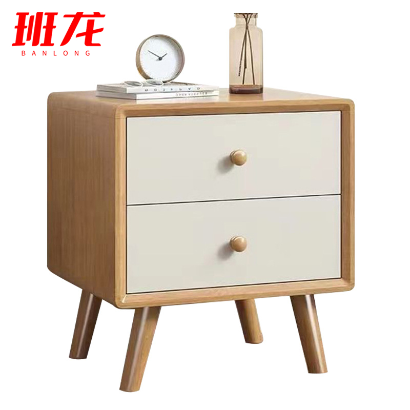 班龙床头柜二抽44*40*48cm个高清大图