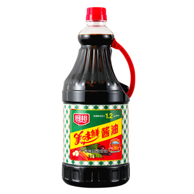 厨邦美味鲜酱油1.68L 特级生抽黄豆酿造炒菜蒸鱼调味品凉拌调料