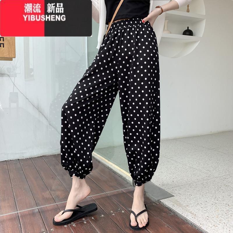 YIBUSHENG春季睡裤女棉绸裤绵绸裤长裤单裤休闲裤家居裤人造棉空调月子裤高清大图