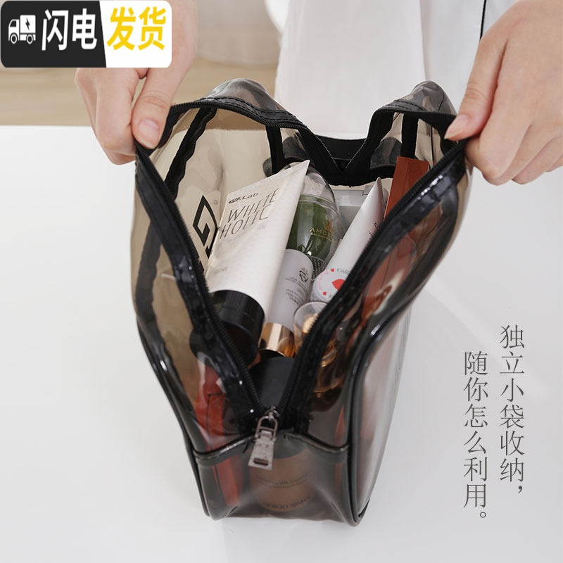 三维工匠洗漱包女便携旅行化妆包防水迷你收纳包男化妆品分装整理袋大小号高清大图