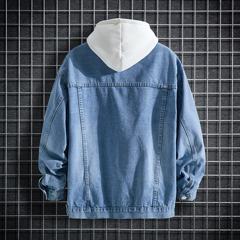 2021秋冬新款男士牛仔服男外套韩版修身复古青年帅气夹克牛仔服潮吉普战车JIPUZHANCHE