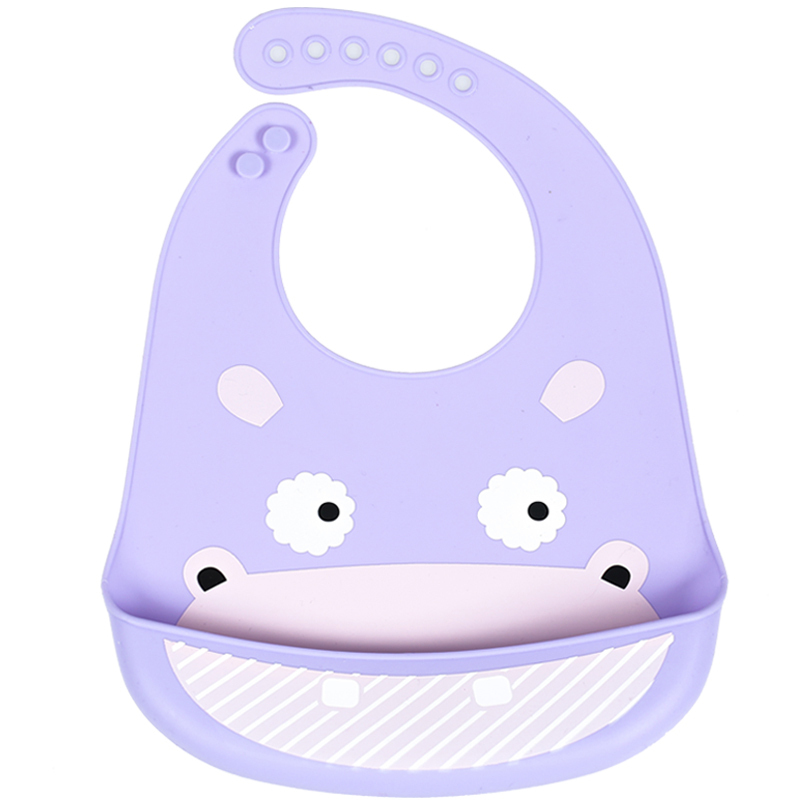 baby about/宝贝有约 儿童防水硅胶饭兜软 宝宝食饭兜口水巾 免洗饭兜 小孩口水巾 婴童用品立体食饭兜