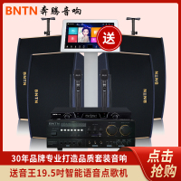 奔腾(BNTN)卡拉OK音响 KTV音响套装 专业卡包音箱 专业音箱会议音响 木箱影院4.0套装8150配13音箱一拖四