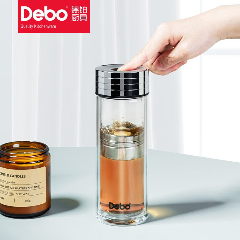 Debo德铂 阿隆索(磁吸玻璃杯) DEP-875 350ml高清大图