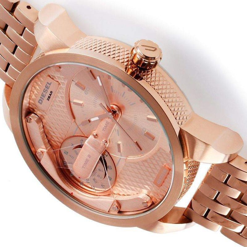 diesel迪赛男士手表石英表表盘不锈钢时尚休闲dz7318