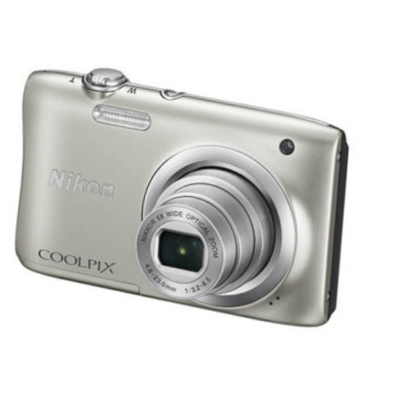尼康 Coolpix A100 便携数码相机 轻便型数码相机 银色
