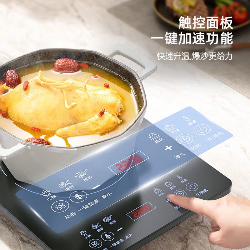 龙的(longde) LD-CL2202 电磁炉家用大功率多功能电磁炉灶预约定时易操控防水防刮图片