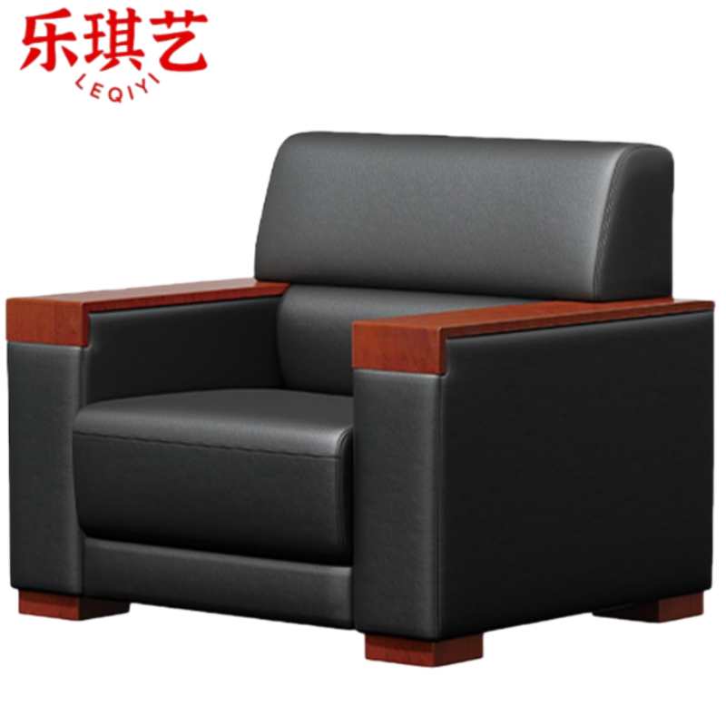 乐琪艺 商务沙发 皮质 张高清大图