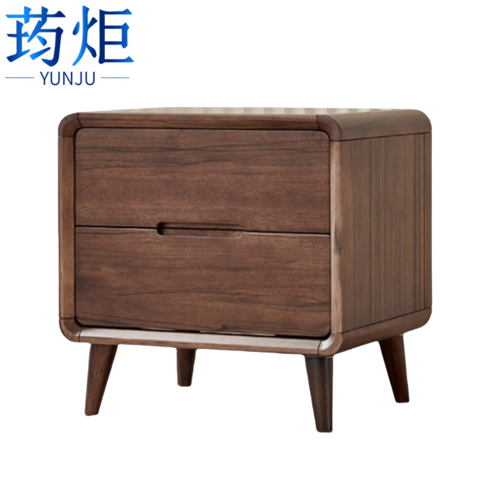 荺炬实木床头柜高清大图