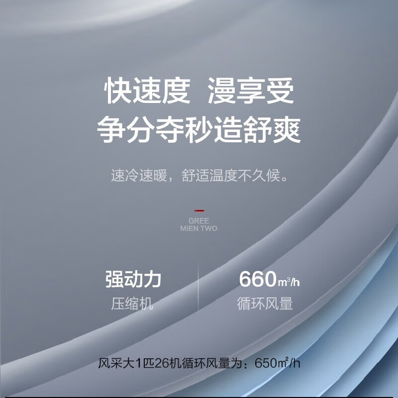 格力(GREE)空调KFR-35GW/NhBa3Bt风采II系列1.5匹变频 新三级能效 防冷风 净菌自洁壁挂式冷暖空调高清大图
