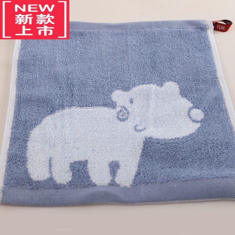 可莉允加厚小方巾幼儿园四方巾小毛巾儿童宝宝有挂绳柔软吸水图片