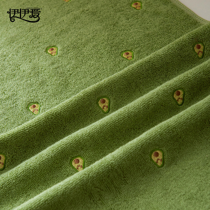 伊伊爱 YBH25183 牛油果 毛巾 绿色高清大图