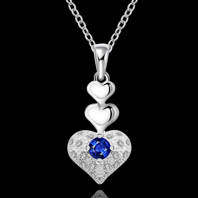 N640 Women Silver Necklace 镀925纯银女项链日韩版锁骨链潮人送女朋友七夕情人节礼物
