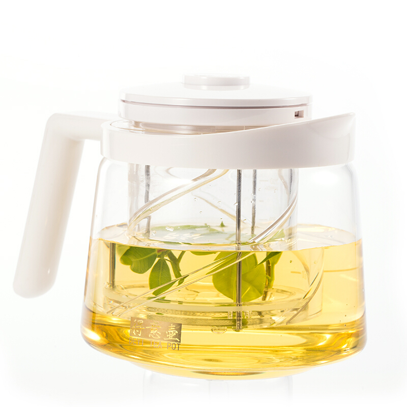 恒福 TEA MiLL 得意壶 飘逸杯飘逸壶玻璃壶茶壶茶具 花茶壶旋转式过滤茶渣 (单壶不包括杯子)