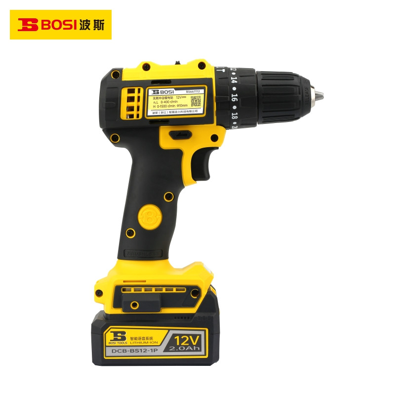 波斯 无刷冲击锂电钻 BS661112 (12V/2.0Ah)(双电) 台高清大图