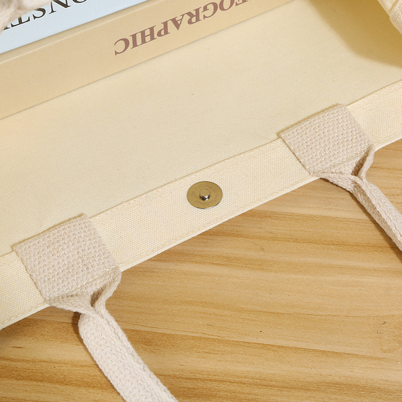 海亚森 M1C140 大号帆布立体托特公文包包底37侧12高32cm 1个(计价单位:把)米白高清大图