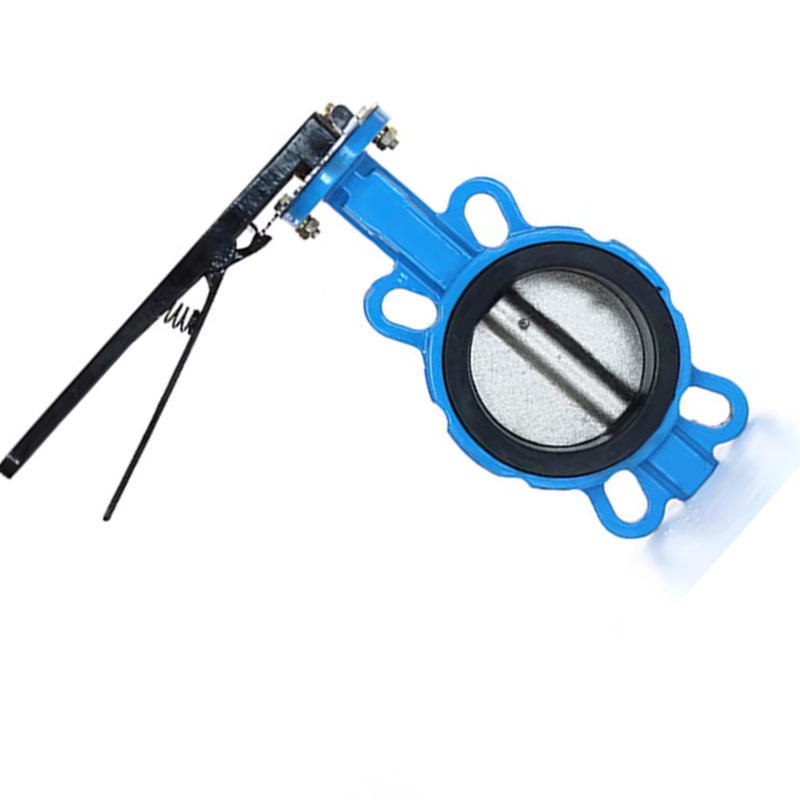 云型巨 对夹蝶阀 D71X-16/DN80 个高清大图