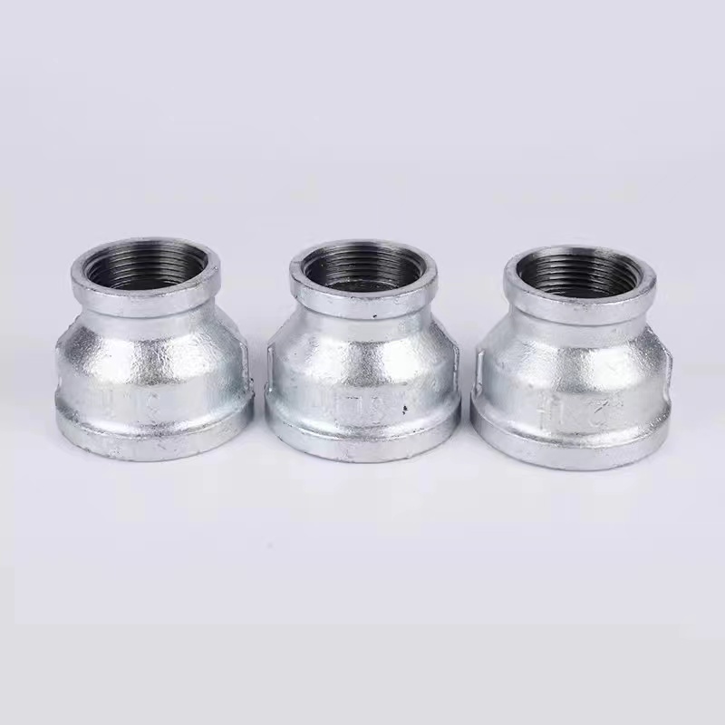 鑫迈凯斯 镀锌内丝变径直接 铸铁接头 变径大小头DN25×15(1寸变4分) 个高清大图