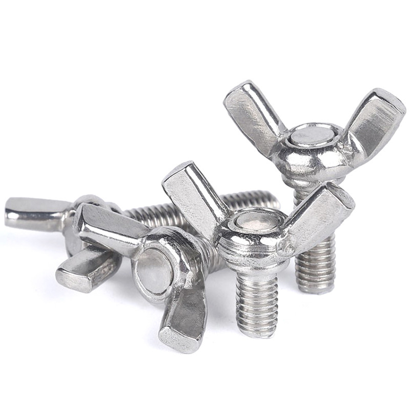 冰禹 蝶形螺丝 BY-450 304不锈钢 洗白 DIN316 M4*6 20个 1包高清大图