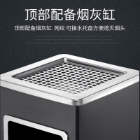 铭威盾不锈钢圆形大号商用垃圾桶酒店ktv大堂立式烟灰桶电梯口高档户外