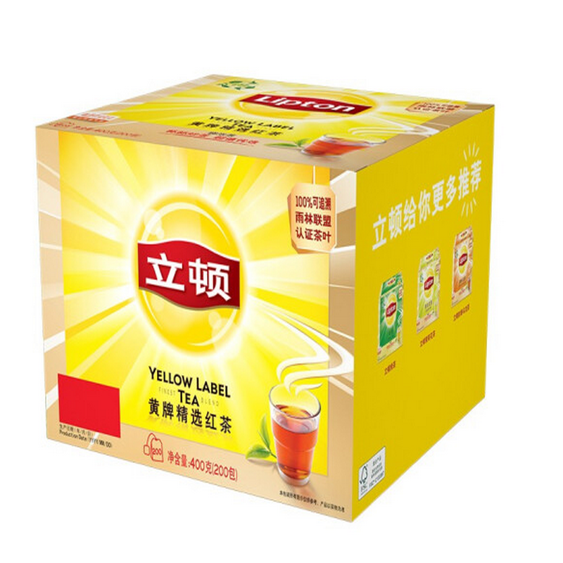 立顿Lipton 黄牌精选红茶200包400g