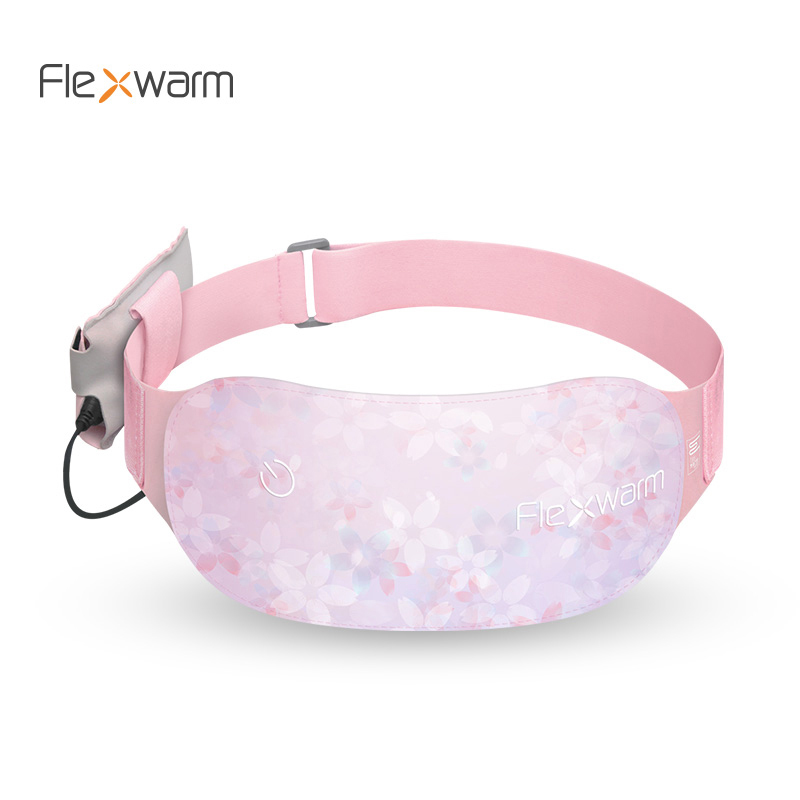 Flexwarm 飞乐思 柔薄暖宫带加暖版 恒温发热 三档控温 最高温65度 暖宫带 电子瘦身带 粉色