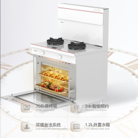 奥田蒸烤箱一体集成灶语音智能款家用白色集成灶ZKT5-AI