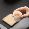 苏氏陶瓷(SUSHI CERAMICS)悬停马蹄三才盖碗羊脂玉描金德化白瓷功夫茶具泡茶碗茶备