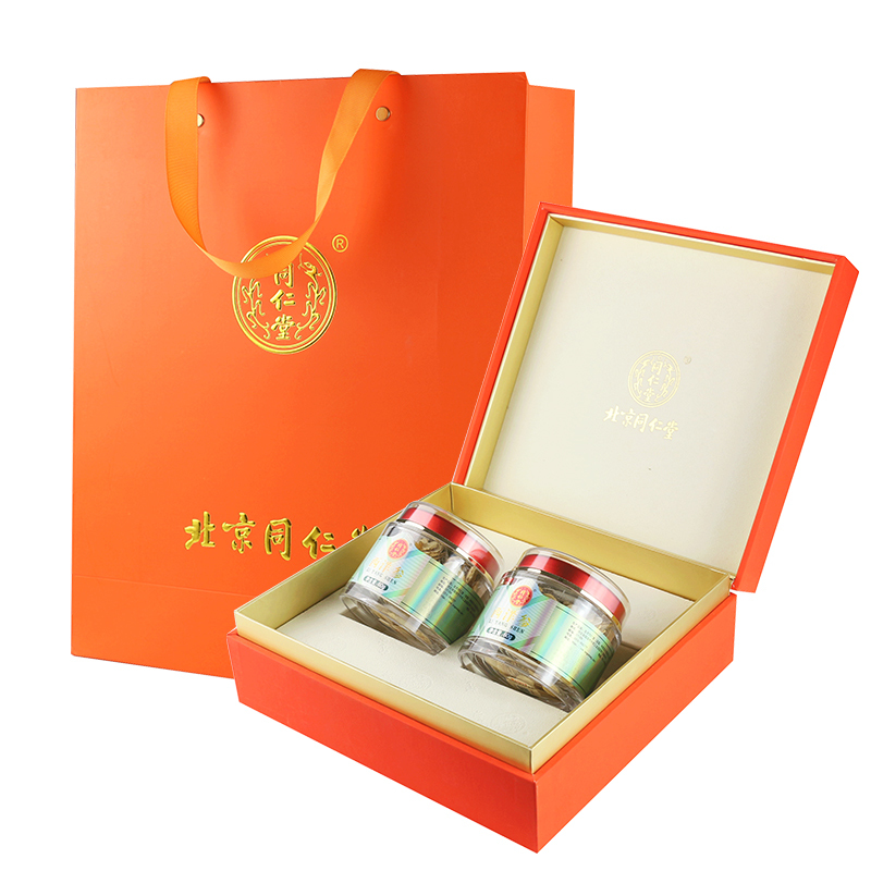北京同仁堂 西洋参片礼盒装80g*2瓶 滋补滋养礼品送长辈亲人朋友 80g*