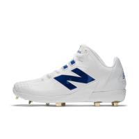 新百伦(New Balance)男棒球鞋FuelCell支撑舒适透气缓震耐磨低帮 White_×_Blue 40