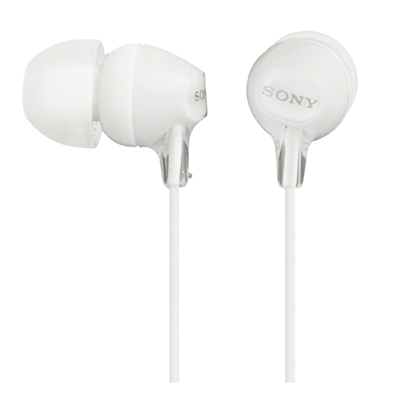 索尼(sony)mdr-ex15lp入耳式音乐有线耳机 白色