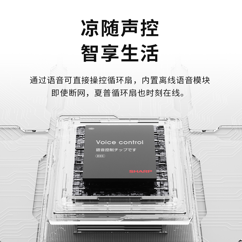 夏普(SHARP)交流遥控语音水冷塔风扇PJ-TD526A-S高清大图