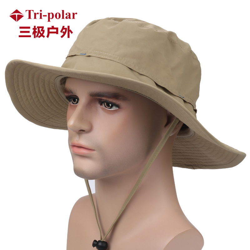 三极户外(Tripolar) TP6388 夏季太阳帽子男钓鱼透气遮阳帽户外女大帽檐遮阳登山旅行渔夫帽