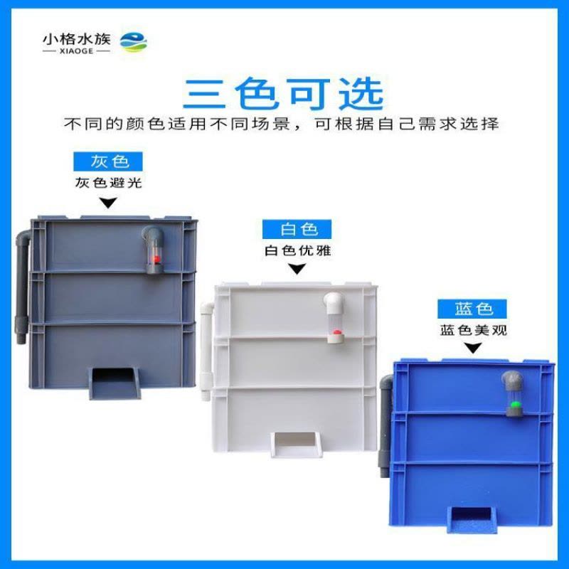 周转箱滴流过滤箱盒鱼缸过滤器鱼池水循环过滤系统自制瀑布出水口图片