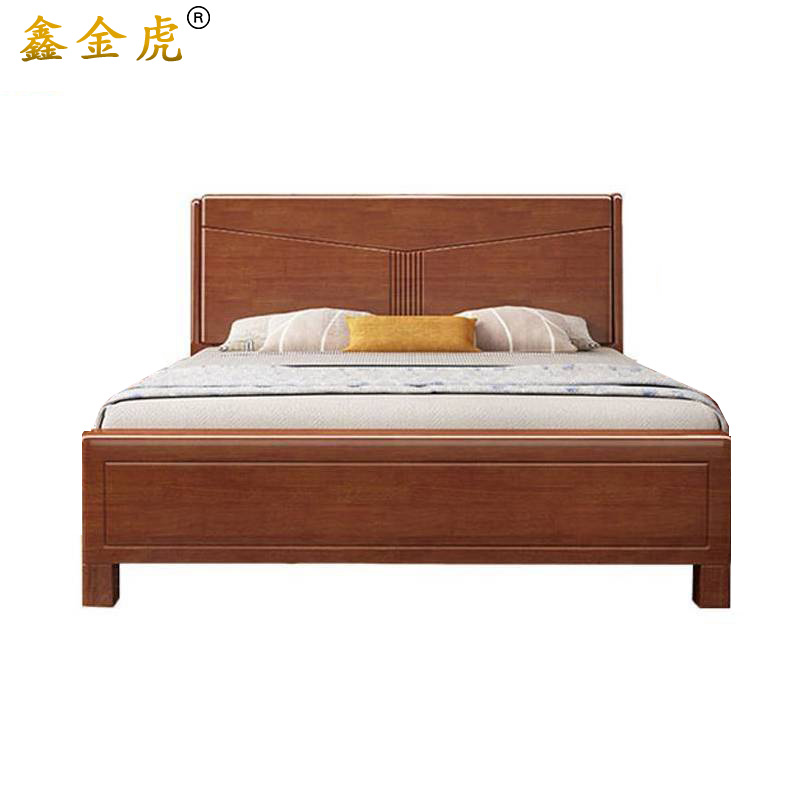 鑫金虎实木单人床K4 2000*1200*450mm高清大图