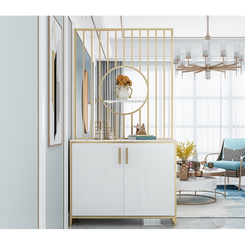 闪电客定制轻奢玄关柜进门鞋柜一体入户客厅门厅装饰隔断屏风挡煞简约