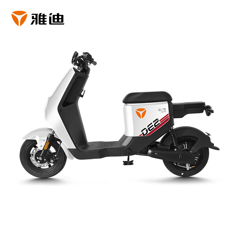 雅迪电动车de2新国标电动自行车可上牌48v24ah锂电电动车100公里长