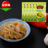 金菜地60g*5袋香辣榨菜丝酱菜拌面拌饭即食小包装咸菜安徽特产