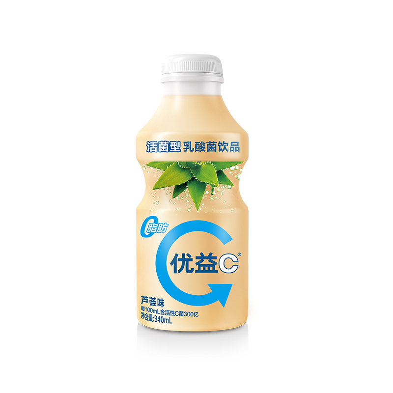 蒙牛优益c活菌型乳酸菌乳饮品芦荟味340ml视频