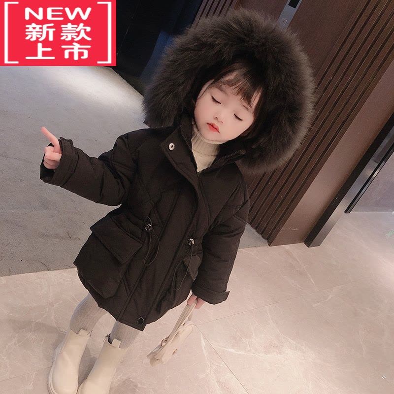 可莉允[]女童棉衣外套冬装2022新款儿童洋气保暖棉服加厚宝宝棉袄图片