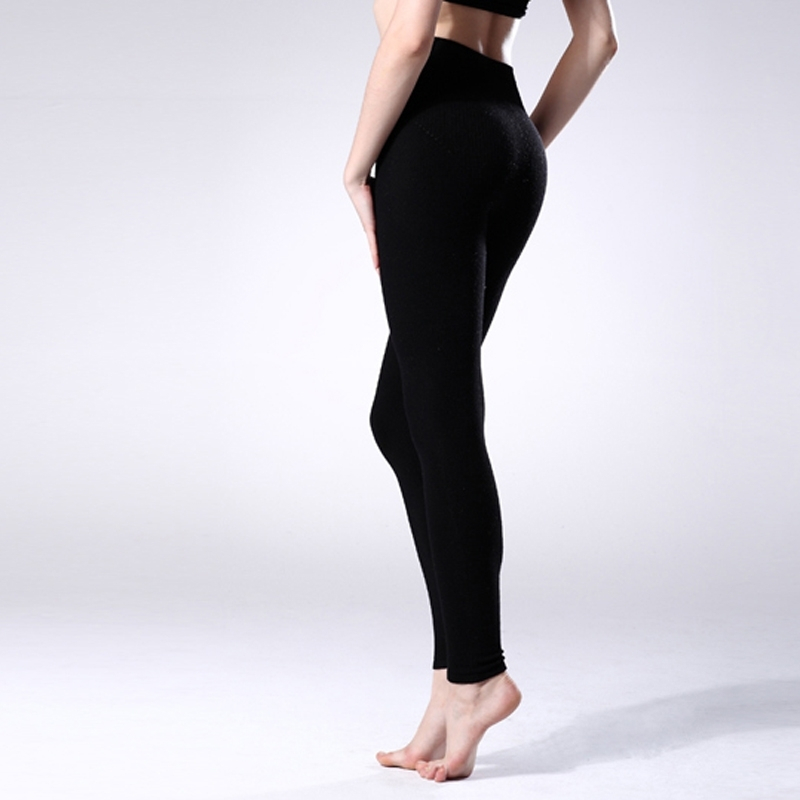 秋冬季新款保暖裤薄款羊绒裤女修身收腹无缝羊绒裤紧身打底裤视频