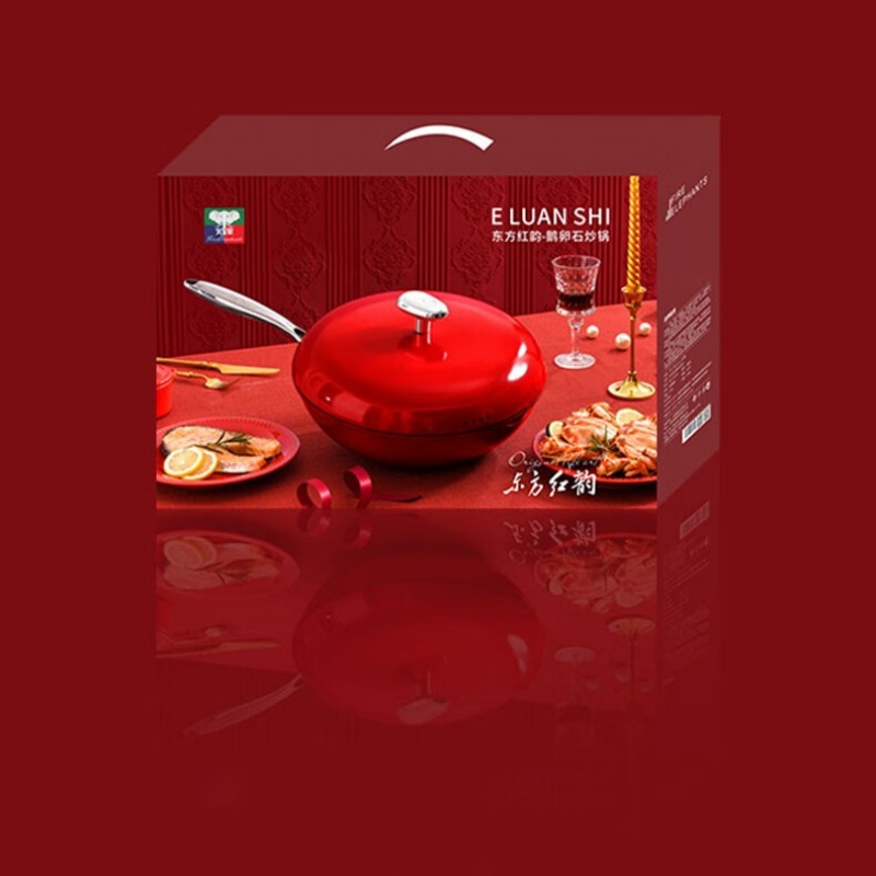 火象鹅卵石炒锅HXG-CG305个高清大图