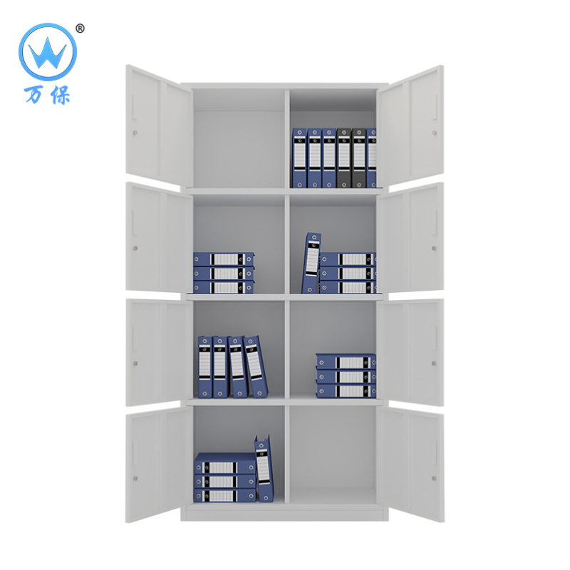 <万保>钢制文件柜 办公家具 八门柜 铁皮资料柜 办公柜 档案柜